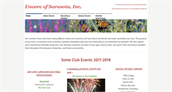 Desktop Screenshot of encoreofsarasota.org