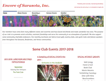 Tablet Screenshot of encoreofsarasota.org